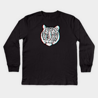 3D Tiger Kids Long Sleeve T-Shirt